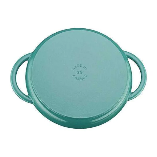 Staub Round Double Handle Pure Grill, 10", Turquoise