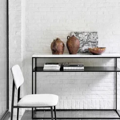 Stone Console, White Carrara Marble