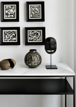 Stone Console, White Carrara Marble