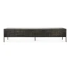 Tabwa Black Teak Media Console, 94.5"