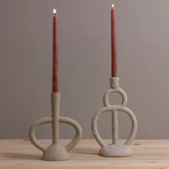 Tall Scuptural Taper Holder^Be Home Sale