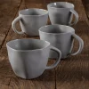 Tam Stoneware Cappuccino Cup, Sterling, Set of 4^Be Home Cheap