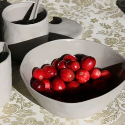 Tam Stoneware Dessert Bowl, Sterling, Set of 4^Be Home Fashion