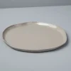 Tam Stoneware Flat Dinner Plate, Sterling, Set of 4^Be Home Clearance