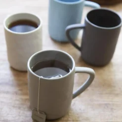 Tam Stoneware Mug, Sterling, Set of 4^Be Home Discount