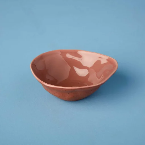 Tam Stoneware Pinch Bowl, Terracotta Rose, Set of 2