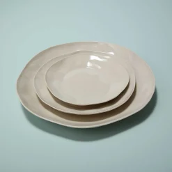 Tam Stoneware Platter, Pearl