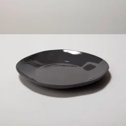 Tam Stoneware Side Plate, Slate, Set of 4^Be Home Shop