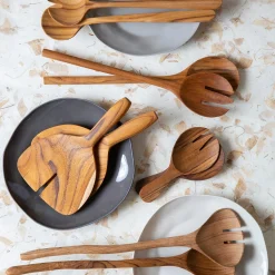 Tam Stoneware Side Plate, Slate, Set of 4^Be Home Shop