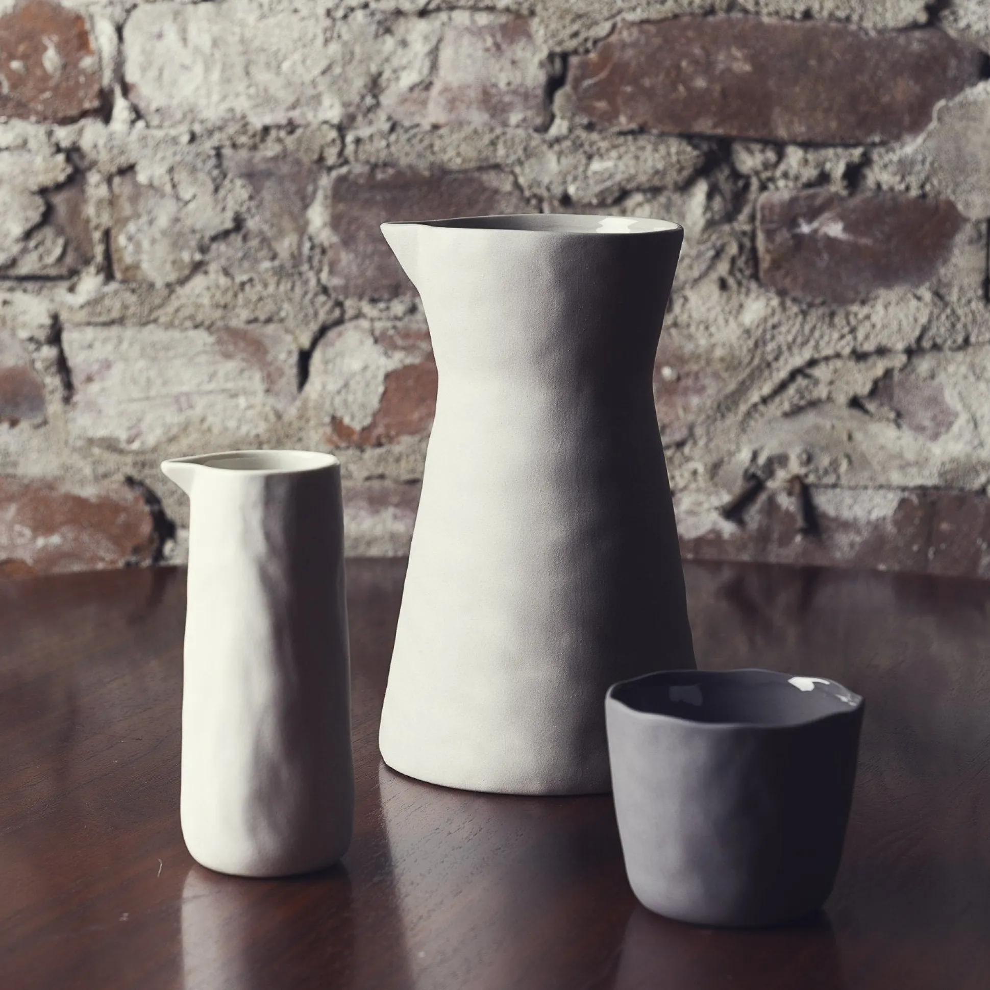 Tam Stoneware Small Tumbler Slate, Set of 4^Be Home Outlet