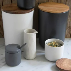 Tam Stoneware Sugar Cellar, Slate