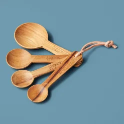 Teak Measuring Spoons Set