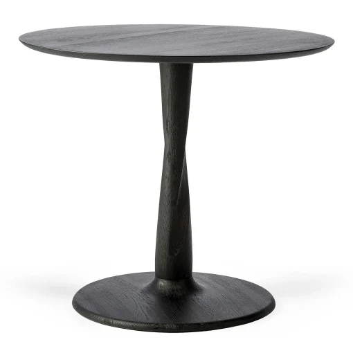 Torsion Black Dining Table, 35.5"