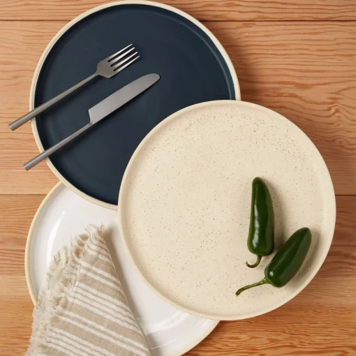 Treves Dinner Plate, Navy, Set of 4^Be Home Hot