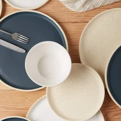 Treves Side Plate, Navy, Set of 4^Be Home Shop