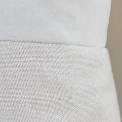 Velvet & Linen Square Pillow, Pearl Grey^Be Home Hot