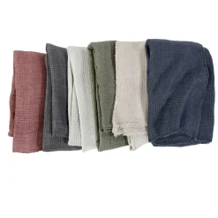 Venice Oversized Waffle Throw, Midnight^Be Home Flash Sale